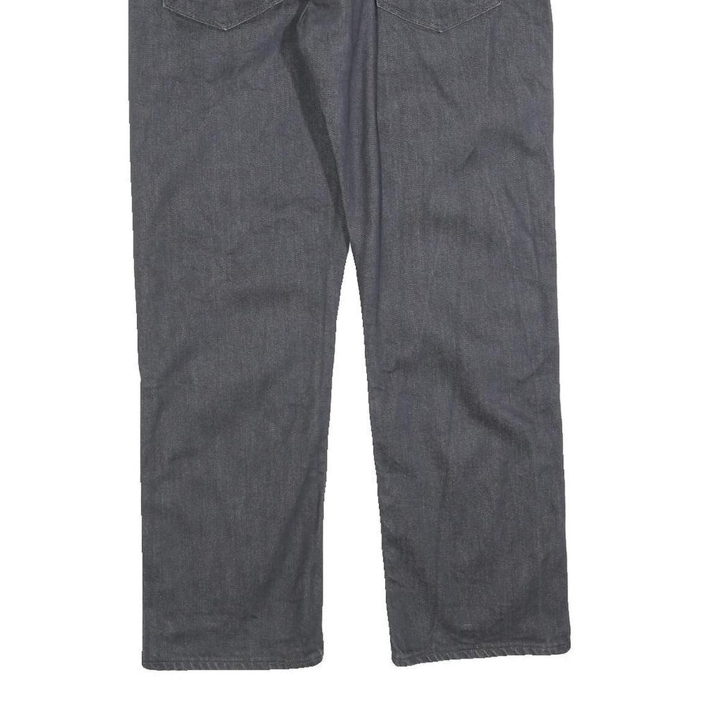 LEVI'S 504 Mens Jeans Black Regular Straight Denim Raw W33 L27 Classic Style