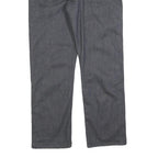 LEVI'S 504 Mens Jeans Black Regular Straight Denim Raw W33 L27 Classic Style