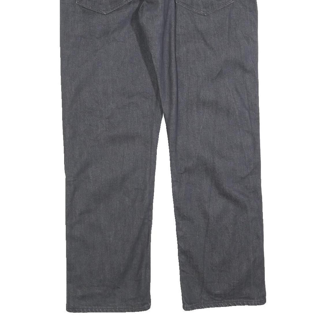 LEVI'S 504 Mens Jeans Black Regular Straight Denim Raw W33 L27 Classic Style