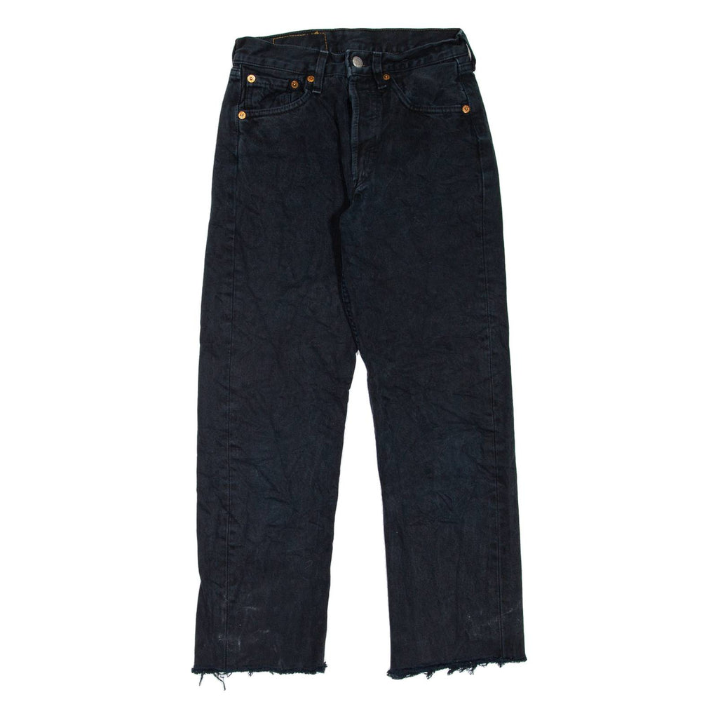 LEVI'S 501 Jeans Womens Black Regular Straight 90s W23 L24