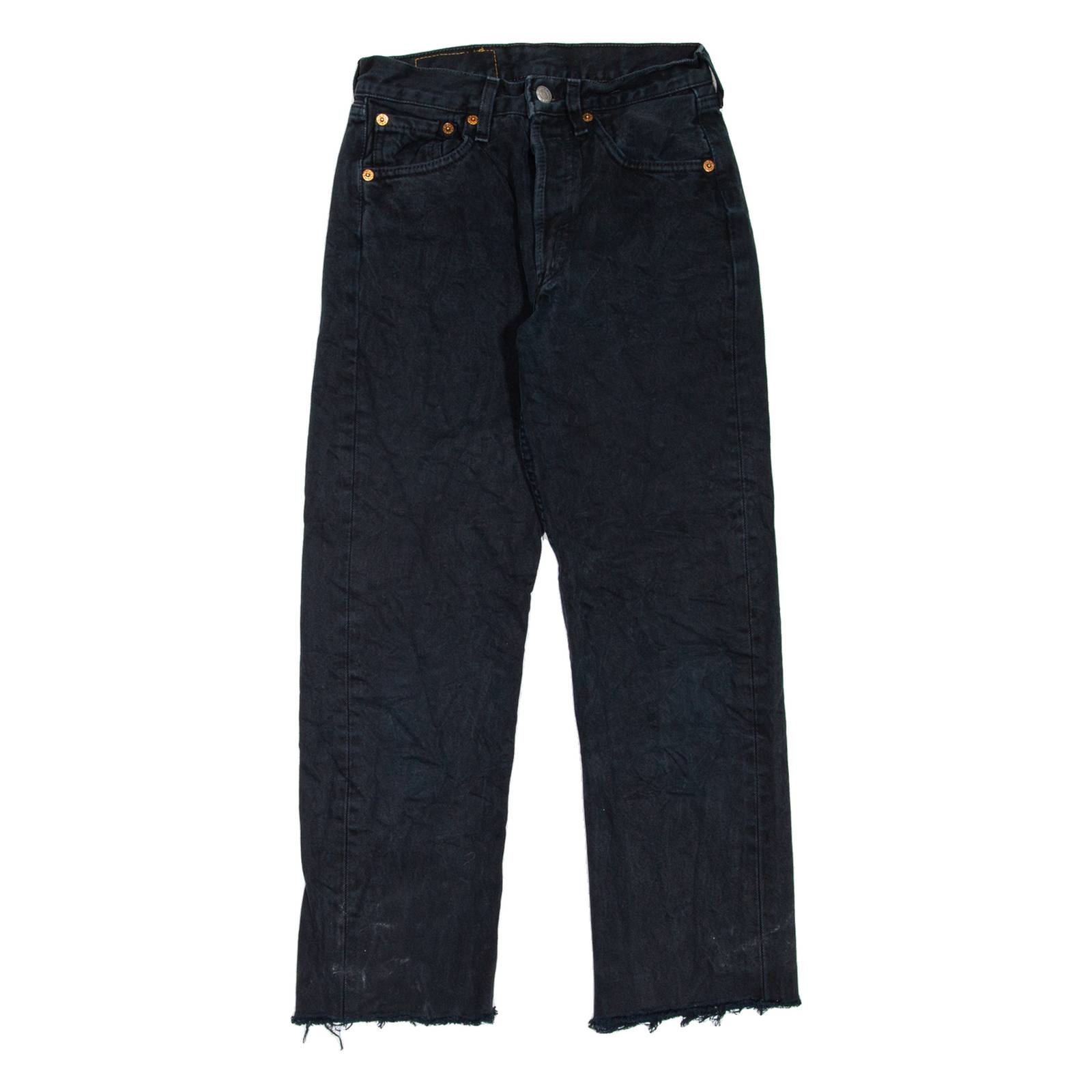 LEVI'S 501 Jeans Womens Black Regular Straight 90s W23 L24