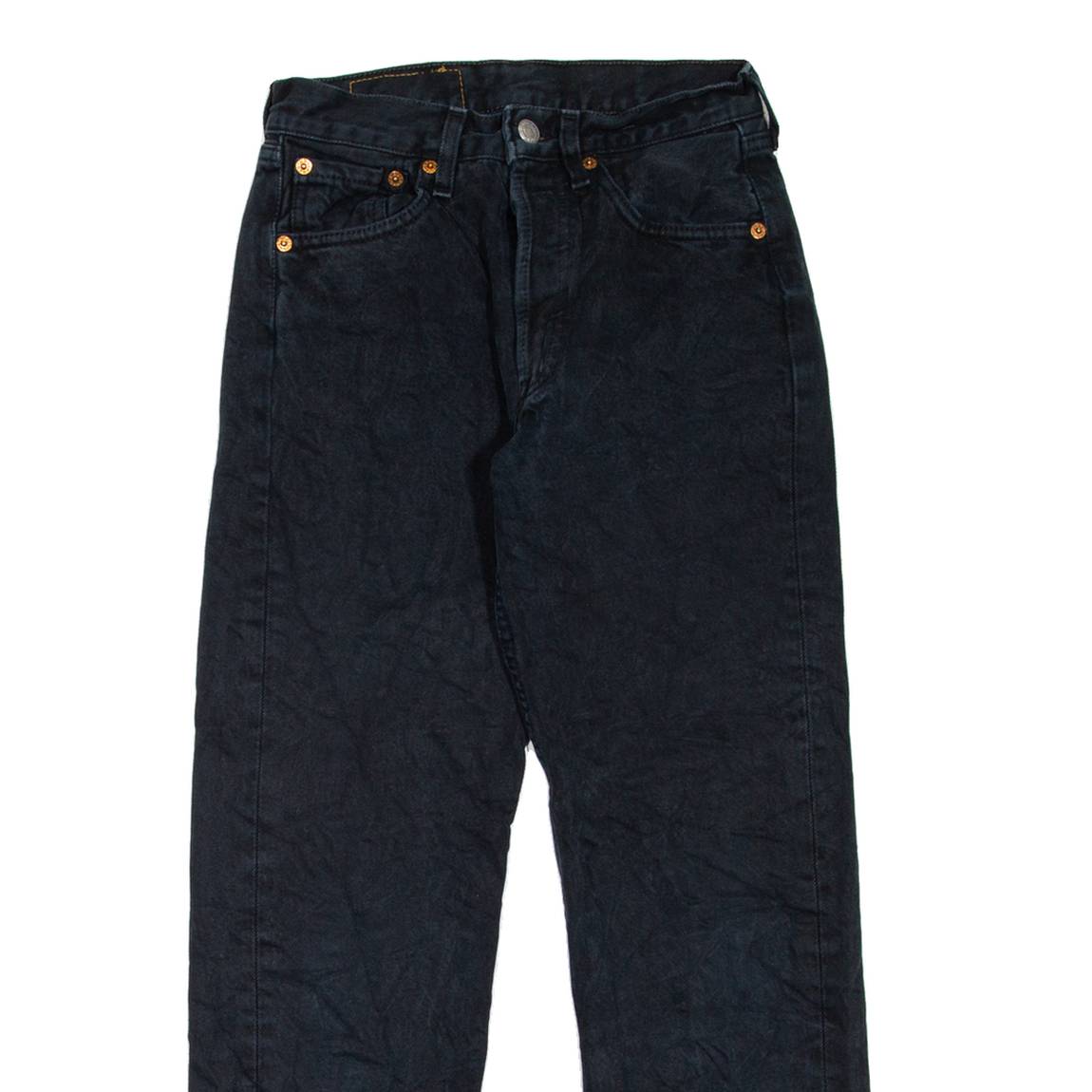 LEVI'S 501 Jeans Womens Black Regular Straight 90s W23 L24