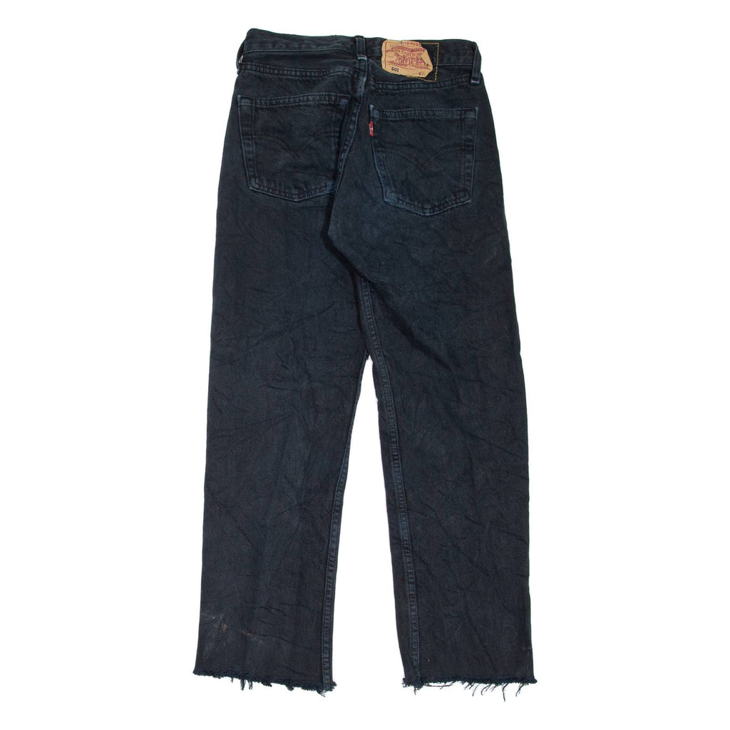 LEVI'S 501 Jeans Womens Black Regular Straight 90s W23 L24