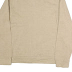 NAUTICA Mens Beige Half Zip Sweatshirt L Cotton Pullover Casual