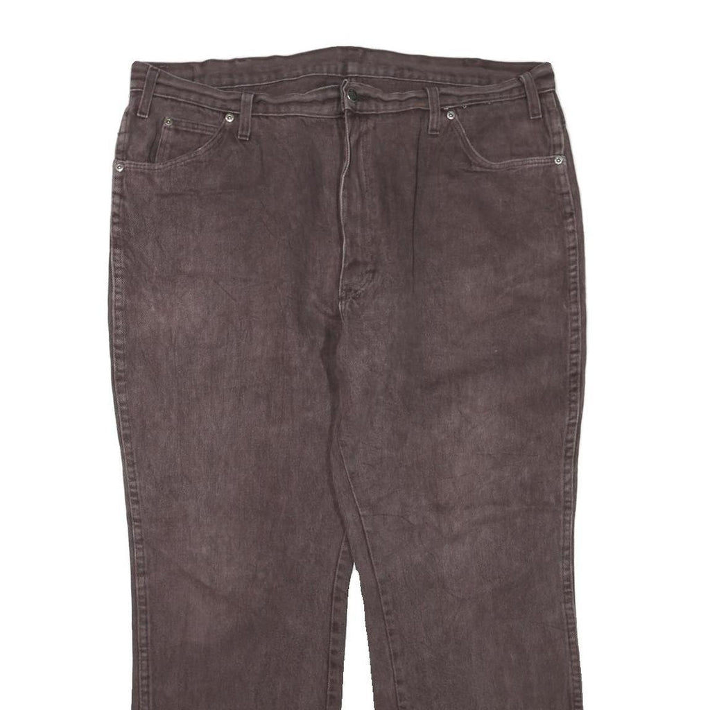 DICKIES Womens Regular Fit Straight Leg Denim Dark W40 L30 Zip Cotton Blend