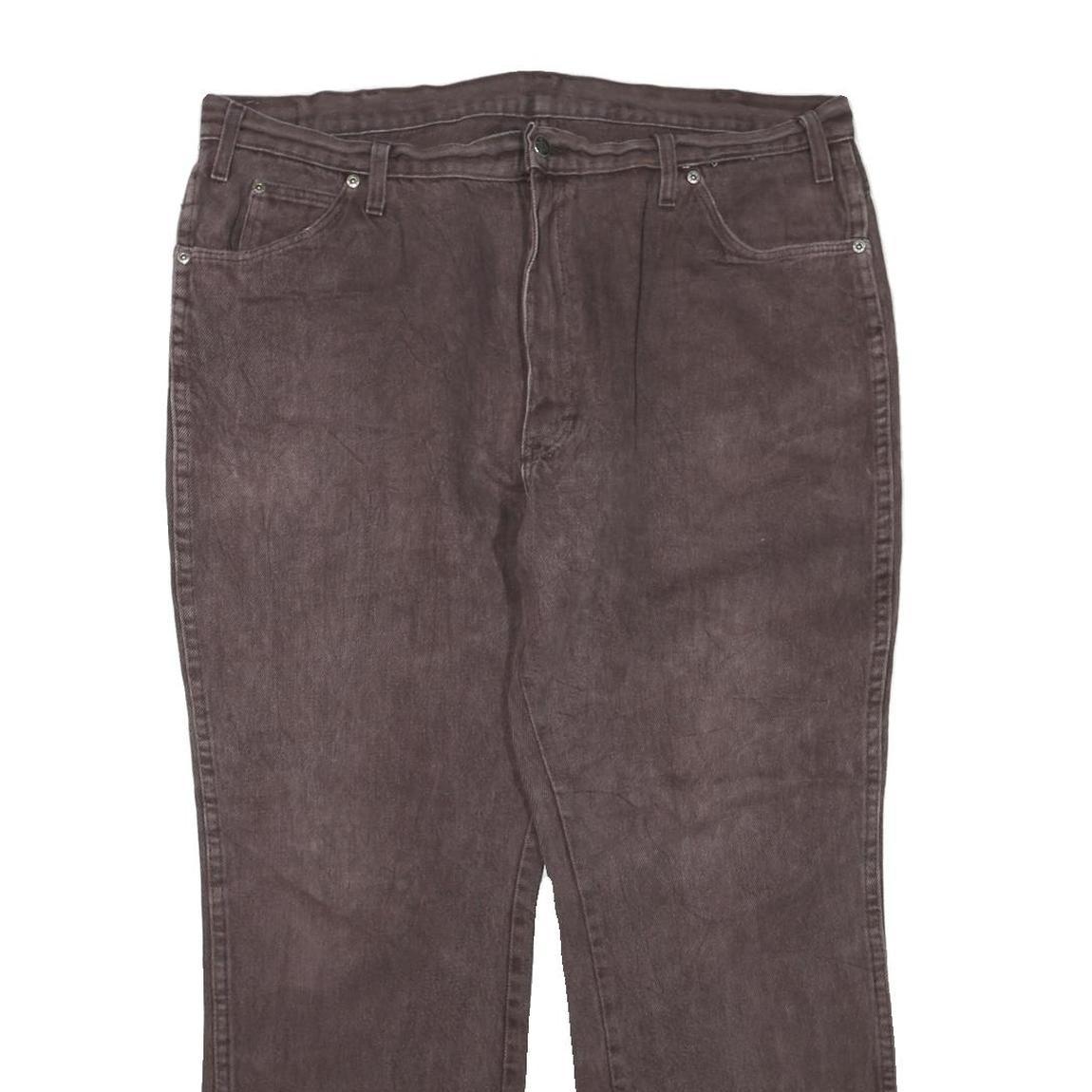 DICKIES Womens Regular Fit Straight Leg Denim Dark W40 L30 Zip Cotton Blend