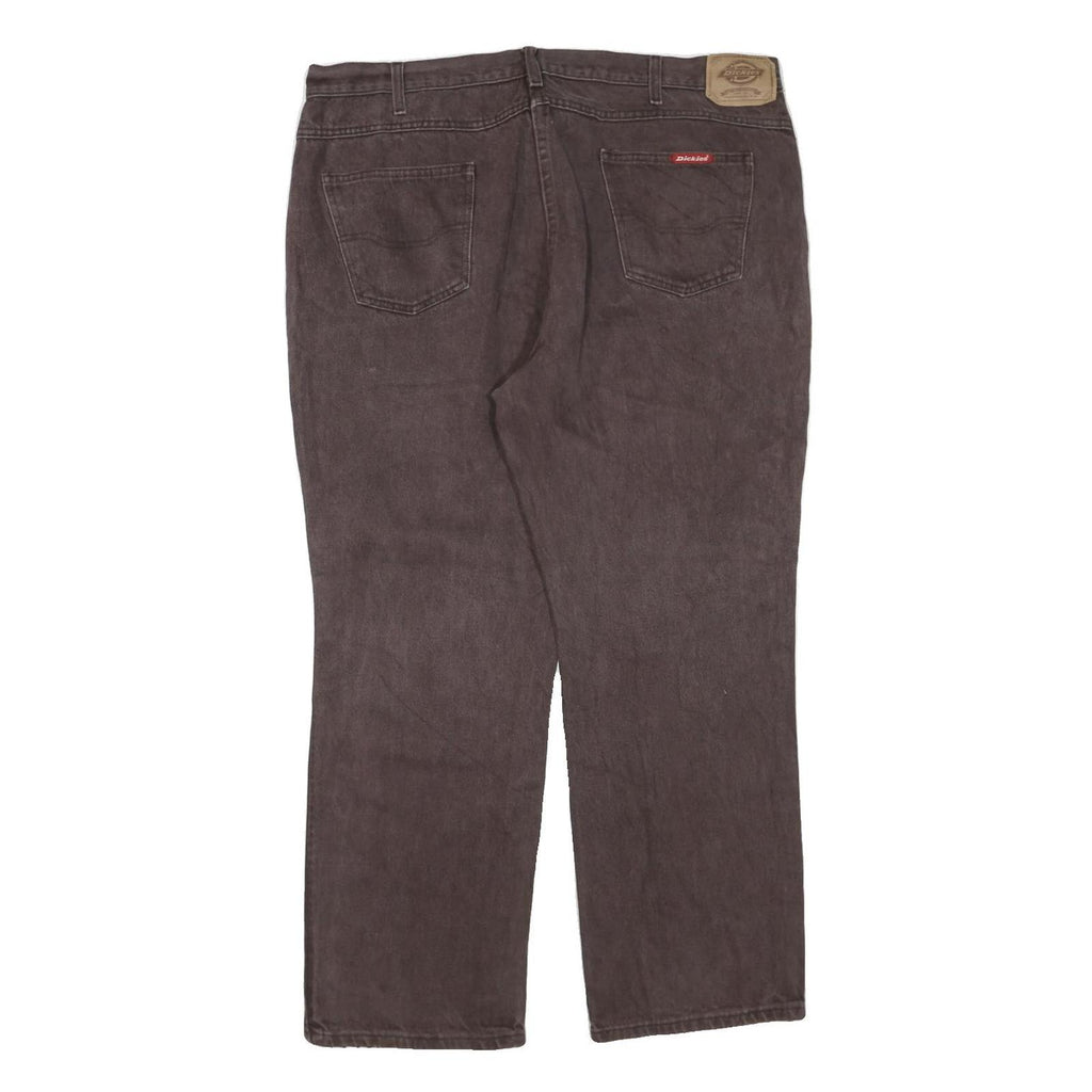 DICKIES Womens Regular Fit Straight Leg Denim Dark W40 L30 Zip Cotton Blend