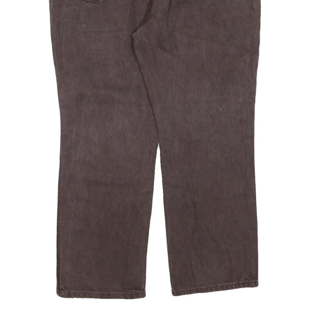 DICKIES Womens Regular Fit Straight Leg Denim Dark W40 L30 Zip Cotton Blend