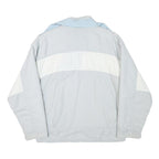 ALPIN Womens Light Blue & White Jacket M Polyester Blend Zip Casual Outerwear