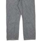 LEVI'S Mens Jeans Grey Regular Straight Denim W36 L25 Cotton Blend Zip