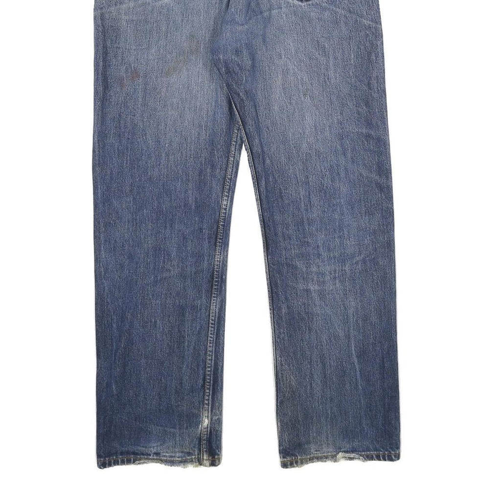 LEVI'S 751 Mens Jeans Blue Relaxed Straight Denim Medium W34 L30 Classic Zip