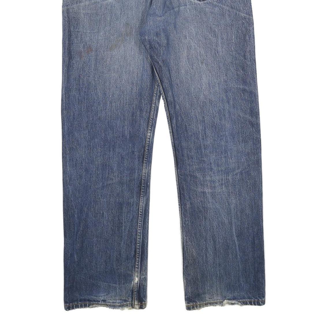 LEVI'S 751 Mens Jeans Blue Relaxed Straight Denim Medium W34 L30 Classic Zip