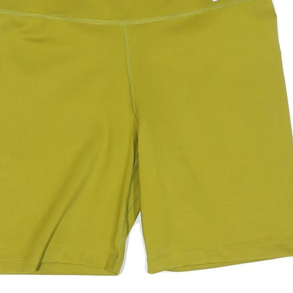 NIKE Womens Shorts Olive Green Cycling M W26 Polyester Comfort Fit