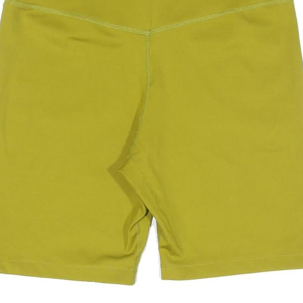 NIKE Womens Shorts Olive Green Cycling M W26 Polyester Comfort Fit