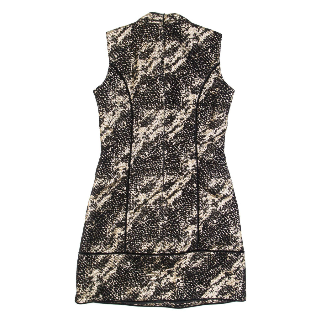 COAST Womens Bodycon Dress Black Striped Sleeveless Short UK 10