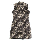COAST Womens Bodycon Dress Black Striped Sleeveless Short UK 10
