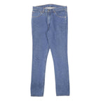 LEVI'S Mens Blue Slim Skinny Denim Medium Cotton W34 L34 Classic Zip Jeans