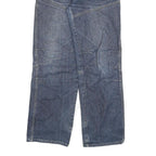 IDENTIC Mens Jeans Blue Regular Straight Denim Medium W30 L33 Cotton Blend Zip