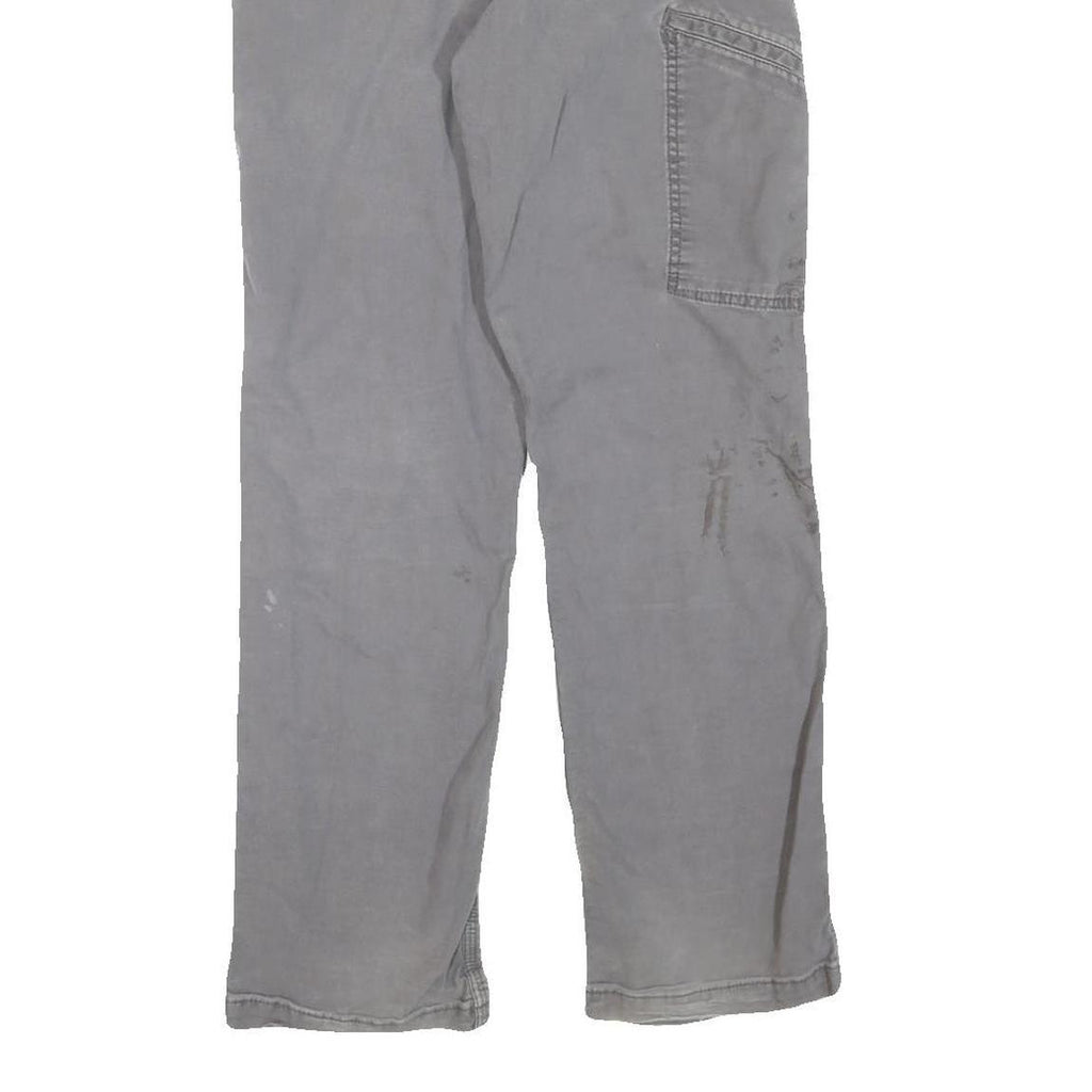CARHARTT Mens Cotton Blend Grey Regular Fit Straight Leg Trousers W31 L32