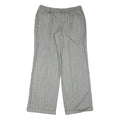ESCADA Womens Cotton Blend Grey Pinstripe Regular Straight Trousers W34 L33