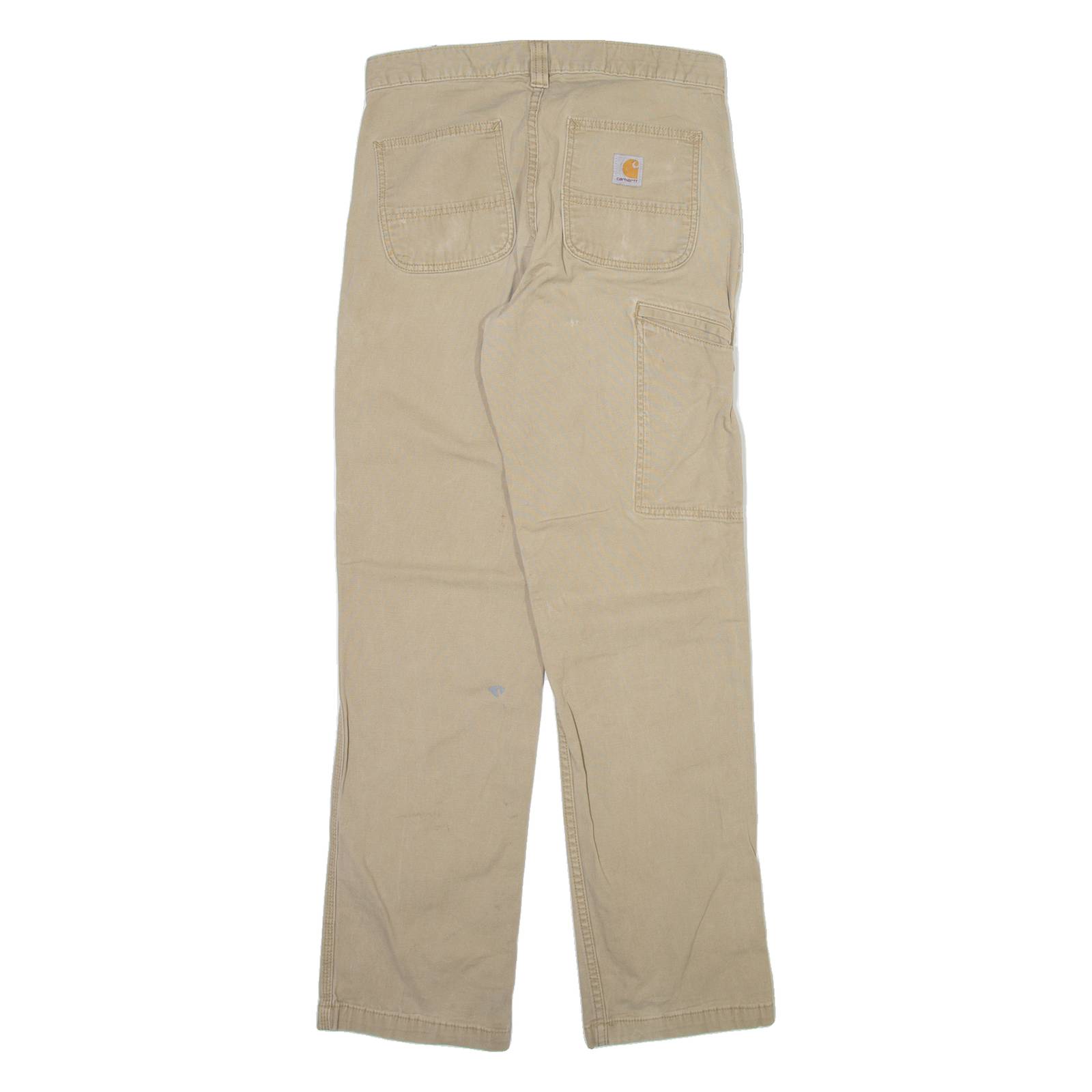 CARHARTT Carpenter Mens Trousers Beige Relaxed Straight W30 L32