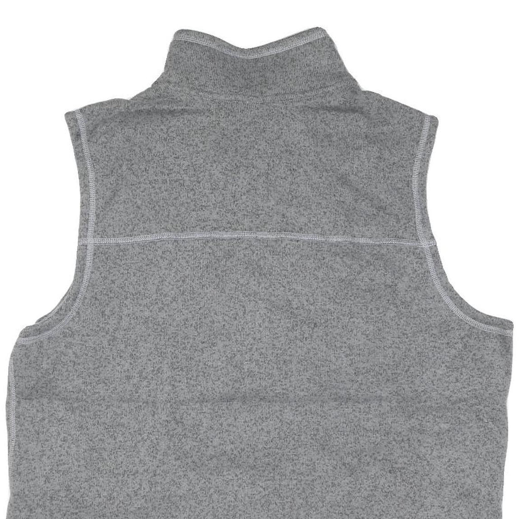 THE NORTH FACE Mens Grey Fleece Sleeveless Zip Jacket XL Polyester Blend Outdoor