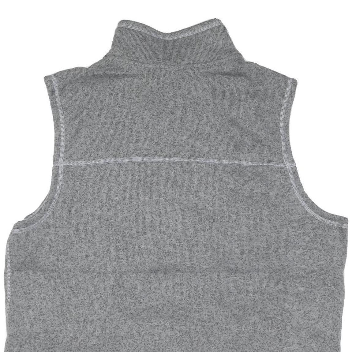 THE NORTH FACE Mens Grey Fleece Sleeveless Zip Jacket XL Polyester Blend Outdoor