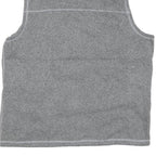 THE NORTH FACE Mens Grey Fleece Sleeveless Zip Jacket XL Polyester Blend Outdoor