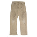 CARHARTT Carpenter Mens Twill Trousers Beige Relaxed Straight W33 L34