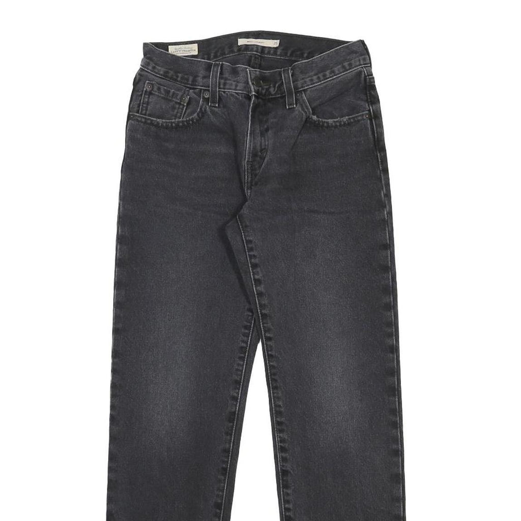 LEVI'S Big E Womens Jeans Black Regular Straight Denim Medium W25 L31 Classic