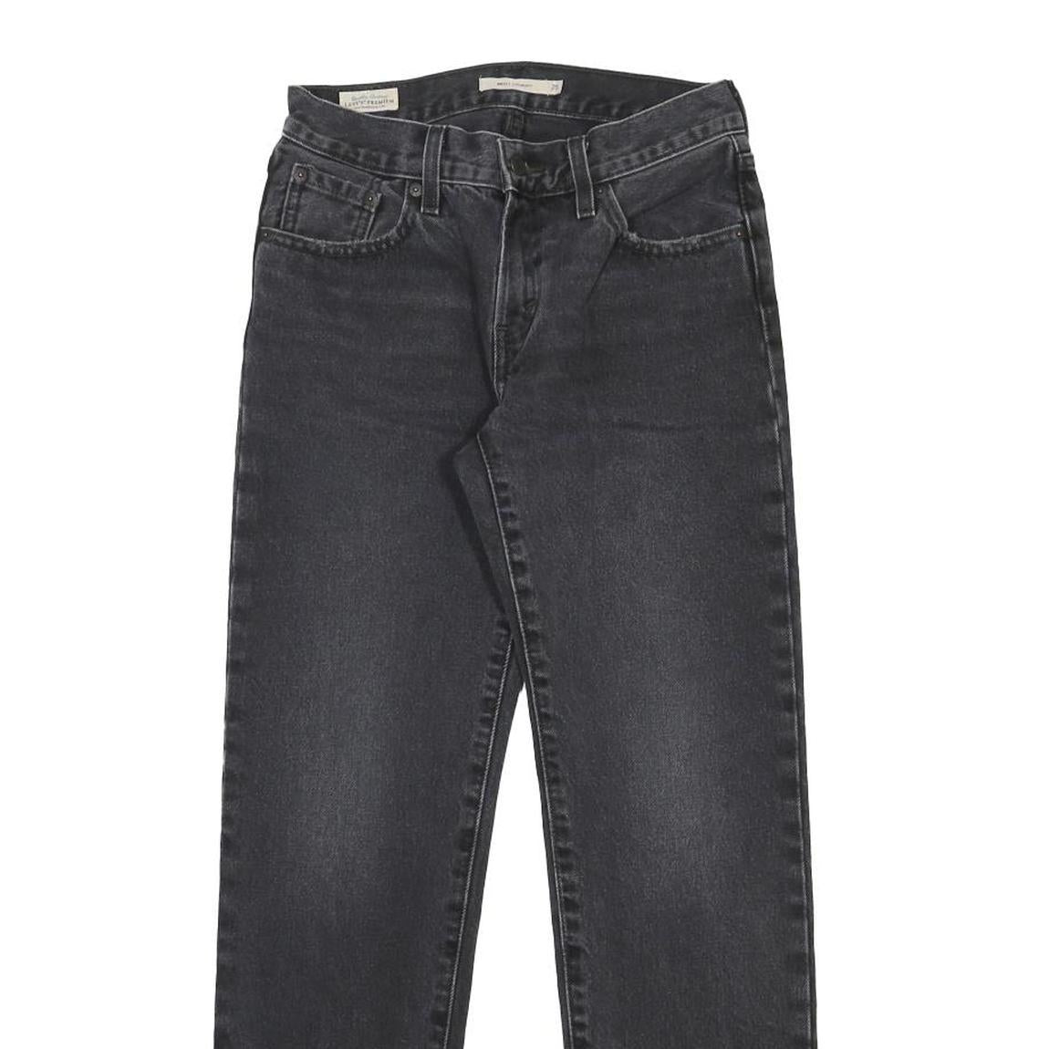 LEVI'S Big E Womens Jeans Black Regular Straight Denim Medium W25 L31 Classic