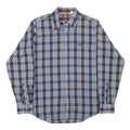 LEE Mens Blue & Beige Checked Shirt L Casual Button Down Long Sleeve