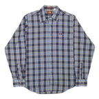 LEE Mens Blue & Beige Checked Shirt L Casual Button Down Long Sleeve