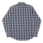 LEE Mens Blue & Beige Checked Shirt L Casual Button Down Long Sleeve