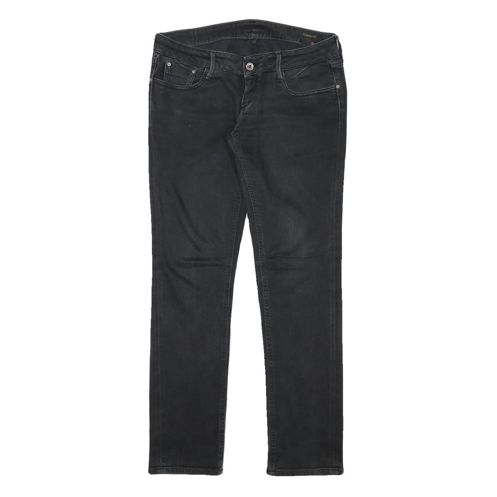 MELTIN POT Womens Jeans Black Slim Skinny Denim W32 L30 Stylish Zip Closure