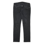 MELTIN POT Womens Jeans Black Slim Skinny Denim W32 L30 Stylish Zip Closure