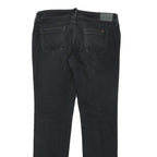 MELTIN POT Womens Jeans Black Slim Skinny Denim W32 L30 Stylish Zip Closure