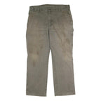 DICKIES Mens Cotton Grey Regular Straight Denim Jeans W34 L32 Workwear Utility