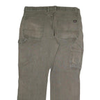DICKIES Mens Cotton Grey Regular Straight Denim Jeans W34 L32 Workwear Utility