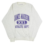 CRABLE SPORTSWEAR James Madison Athletic Dept. Mens Sweatshirt Grey 90s USA L