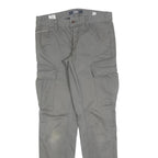 S OLIVER Mens Slim Cargo Cotton Blend Grey Trousers W31 L34 Casual Pockets