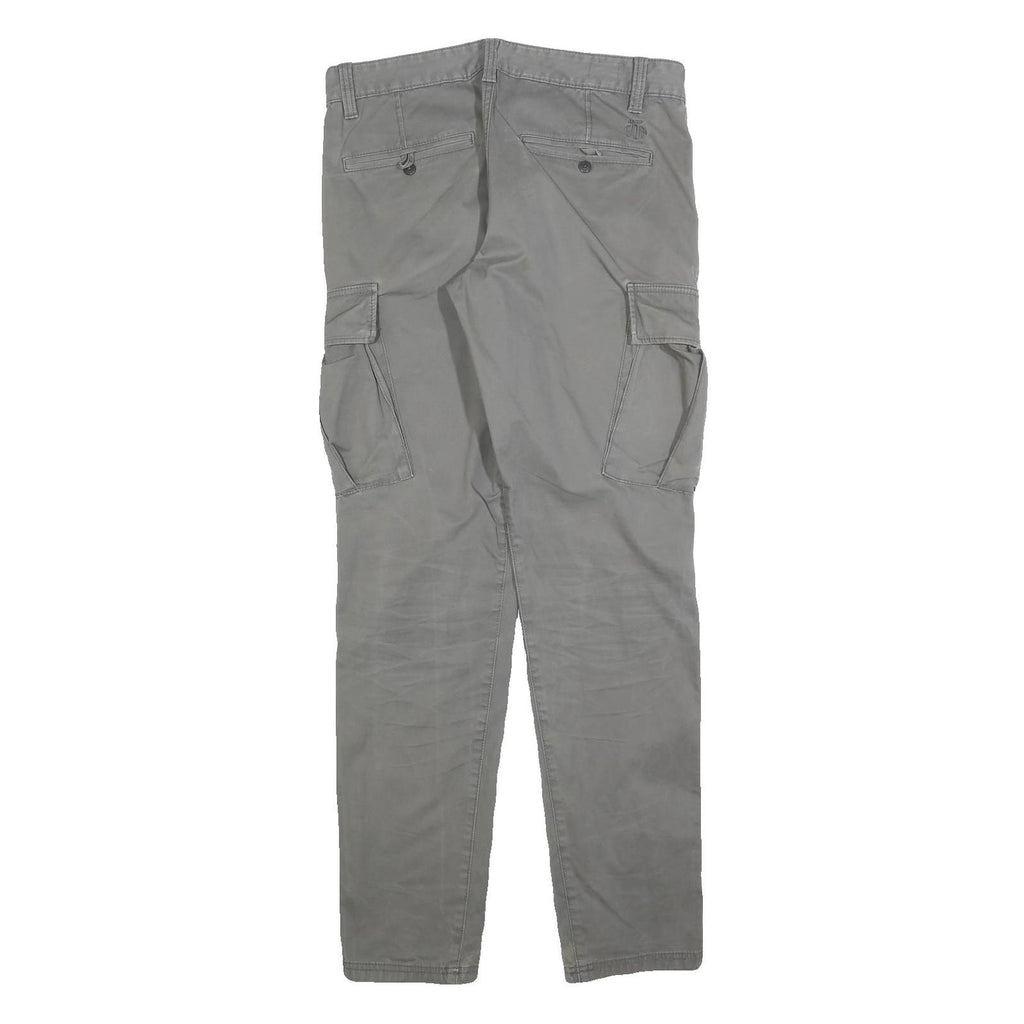 S OLIVER Mens Slim Cargo Cotton Blend Grey Trousers W31 L34 Casual Pockets