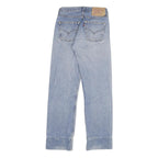 LEVI'S 501 Mens Jeans Blue Regular Straight Denim Light W26 L30 Classic Button
