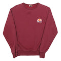 ELLESSE Mens Maroon Crew Neck Sweatshirt S Cotton Blend Pullover Casual