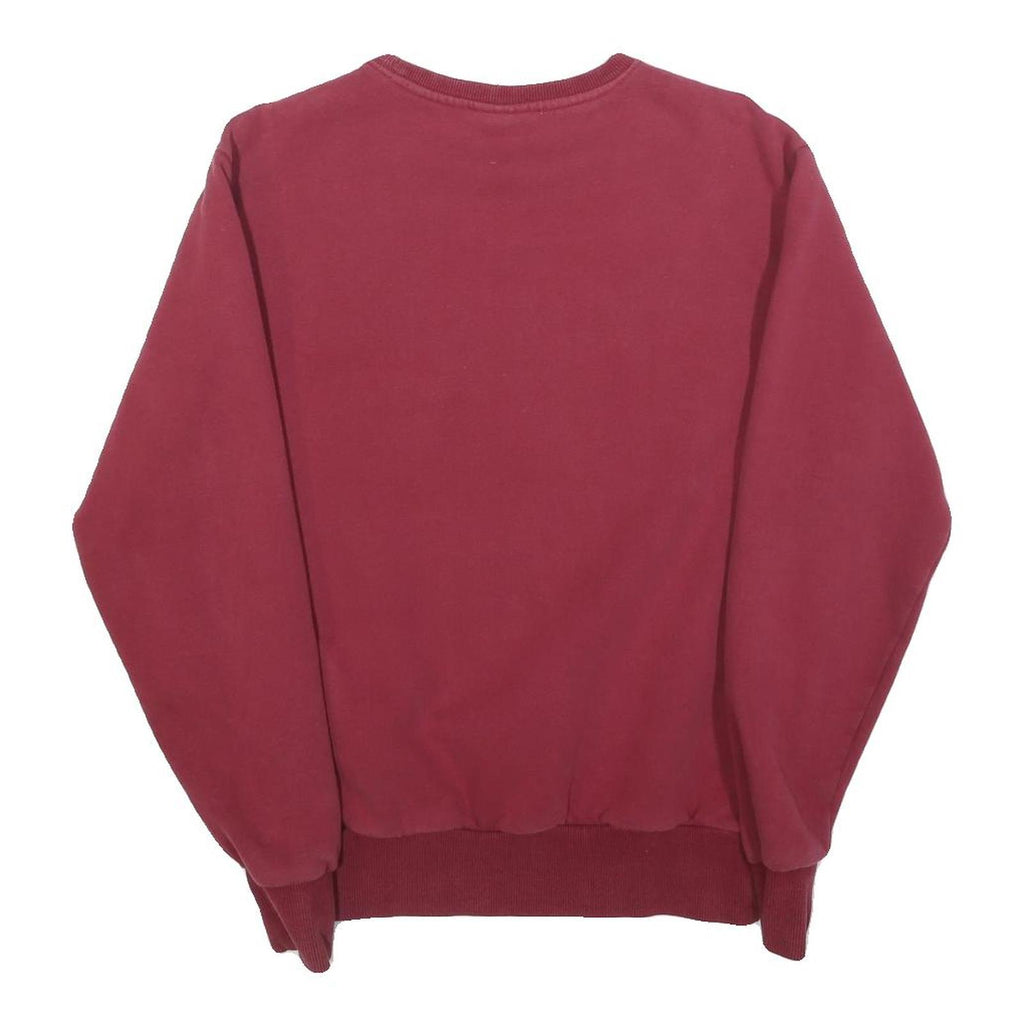 ELLESSE Mens Maroon Crew Neck Sweatshirt S Cotton Blend Pullover Casual