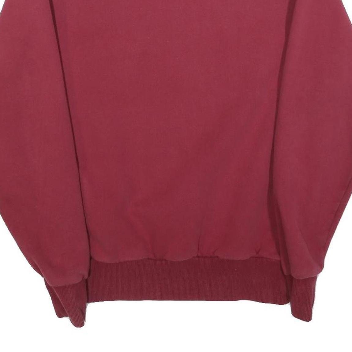 ELLESSE Mens Maroon Crew Neck Sweatshirt S Cotton Blend Pullover Casual