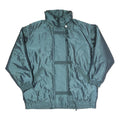 Mens Blue Polyester Blend Jacket L Zip Plain Windbreaker Outdoor Casual