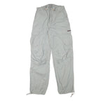 TEDDYS Mens Relaxed Polyester Blend Grey Cargo Trousers W27 L31 Casual Workwear