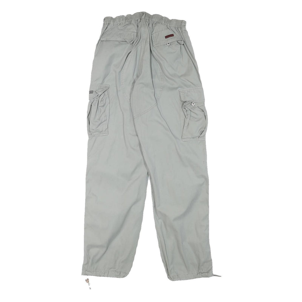 TEDDYS Mens Relaxed Polyester Blend Grey Cargo Trousers W27 L31 Casual Workwear