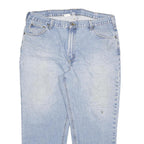 CARHARTT Mens Regular Fit Light Blue Denim Jeans W40 L28 Zip Cotton Blend